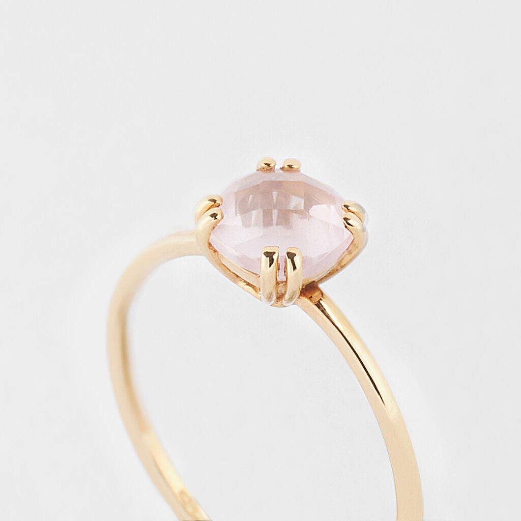 Anello Solitario Amélie Oro Giallo Quarzo - Anelli con Pietre Donna | Stroili