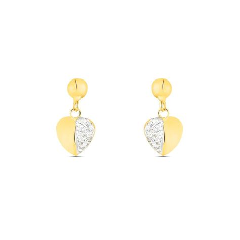 Orecchini Pendenti Crystal Gold Oro Giallo Cristallo - Orecchini Pendenti Donna | Stroili