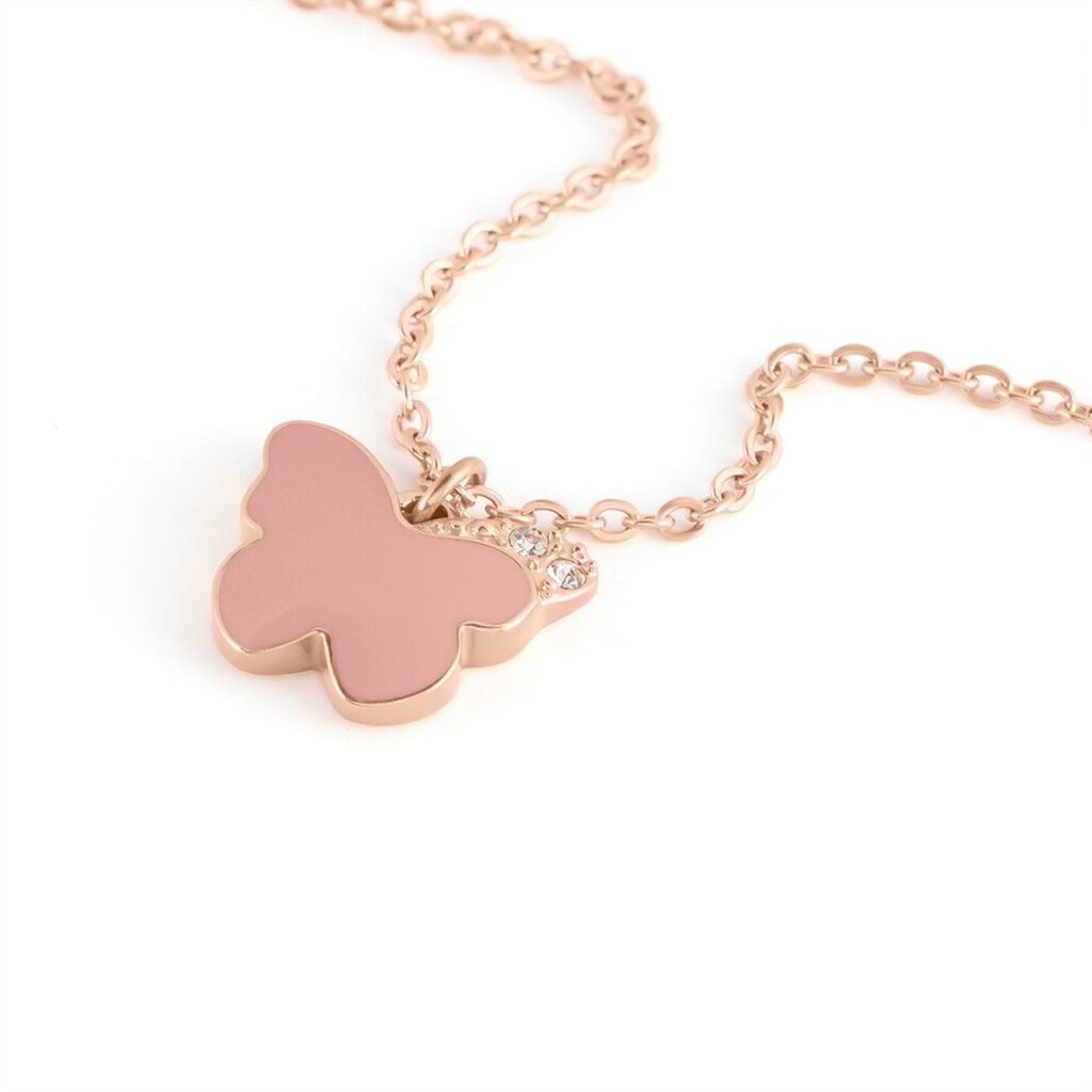 Collana Lady Sweet Acciaio Rosa Cristallo - Collane Donna | Stroili