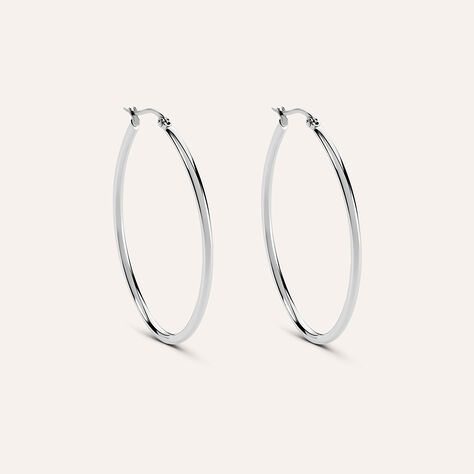 Orecchini A Cerchio Moonlight Acciaio - Orecchini a Cerchio Donna | Stroili