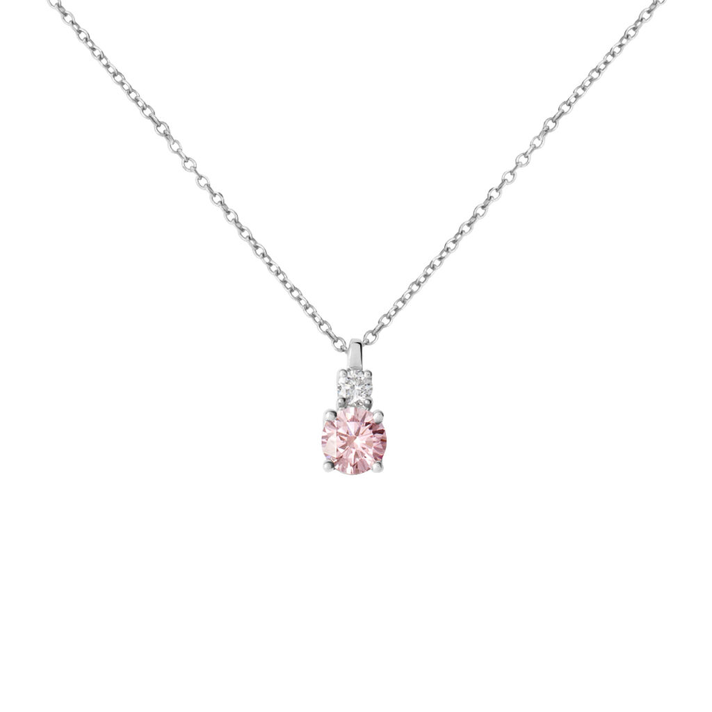 Collana Doppio Punto Luce Diamade Oro Bianco Diamante Lab-Grown - Collane Punto Luce Donna | Stroili