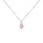 Collana Doppio Punto Luce Diamade Oro Bianco Diamante Lab-Grown