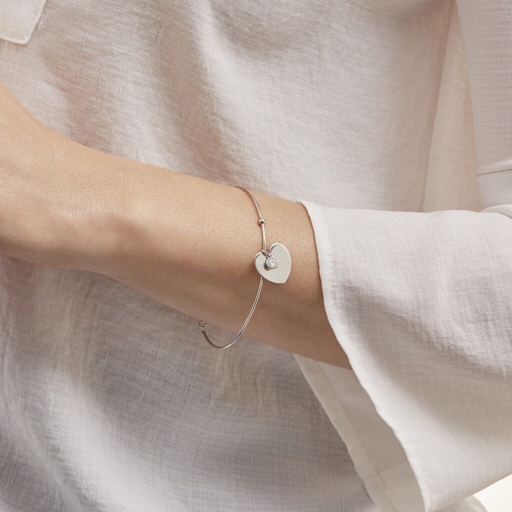 Bangle Silver Collection Argento Rodiato Cubic Zirconia - Bracciali Rigidi Donna | Stroili