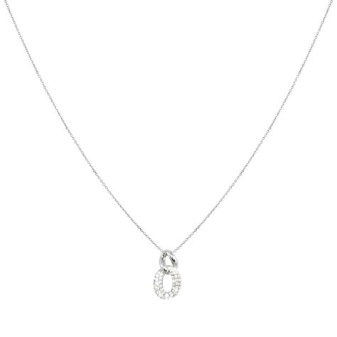 Girocollo in argento rodiato e zirconi - Collane Donna | Stroili