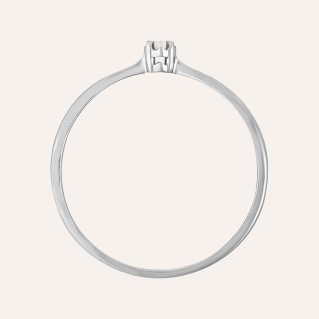 Anello Solitario Diamazing Oro Bianco Diamante