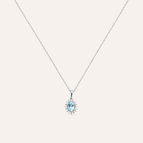 Collana Amélie Oro Bianco Topazio Cubic Zirconia - Collane Donna | Stroili
