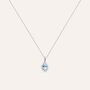Collana Amélie Oro Bianco Topazio Cubic Zirconia