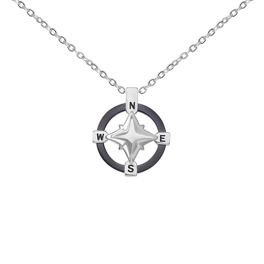 Collana Man Code Acciaio Bicolore Bianco / Nero - Collane Uomo | Stroili