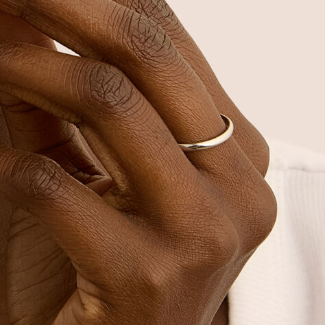 Anello Fedina Silver Collection Argento Rodiato - Anelli con Incisione Unisex | Stroili