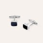 Gemelli Gentleman Argento Rodiato Onice