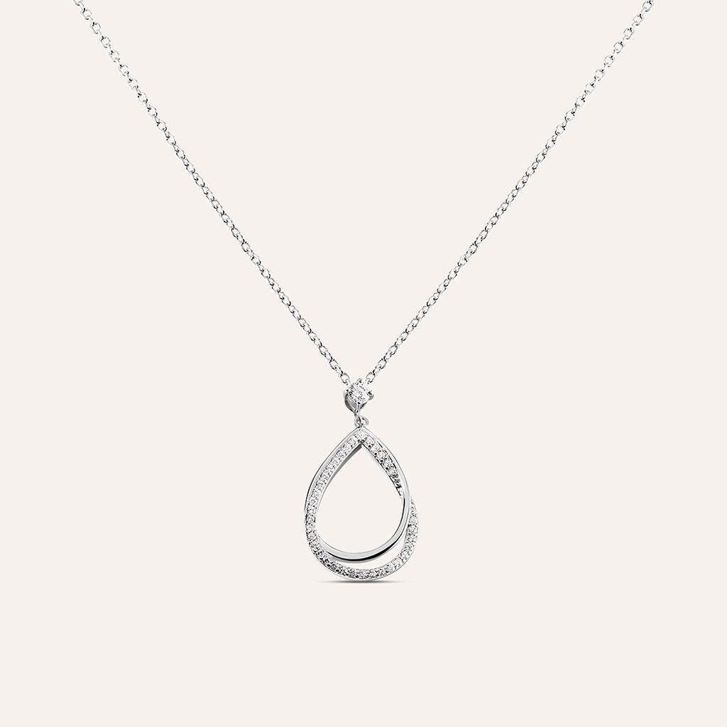 Collana Silver Shine Argento Rodiato Cubic Zirconia