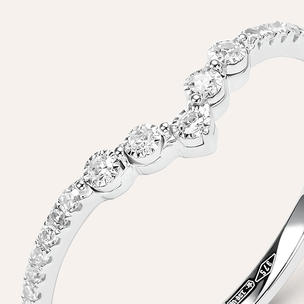 Coppia di fedine lui e lei argento bianco