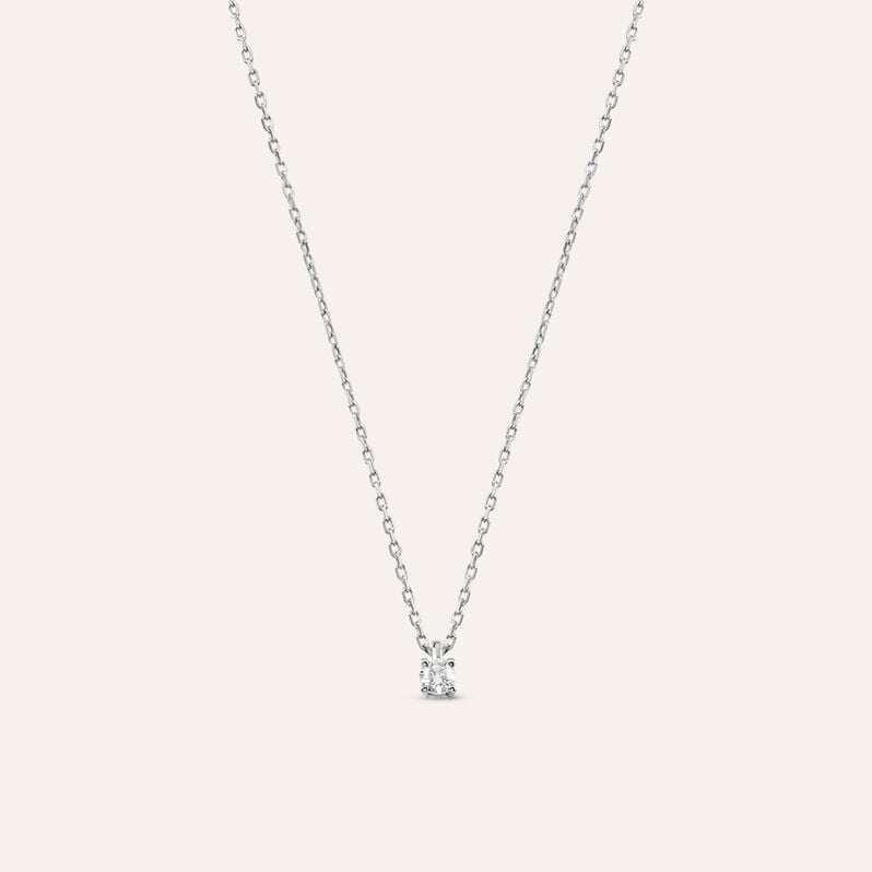 Collana Punto Luce Grace Oro Bianco Diamante - Collane Punto Luce Donna | Stroili