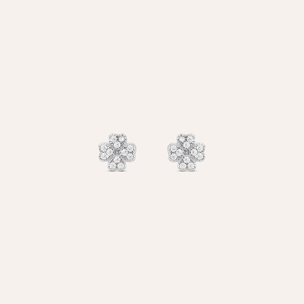 Orecchini Lobo Silver Moments Argento Rodiato Cubic Zirconia - Orecchini a Lobo Donna | Stroili