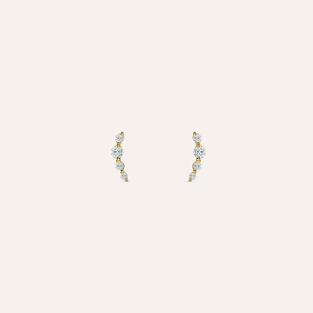 Orecchini Lobo Diamade Glam Oro Giallo Diamante Lab-Grown - Orecchini a Lobo Donna | Stroili