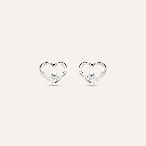 Orecchini Lobo Sophia Oro Bianco Diamante - Orecchini a Lobo Donna | Stroili