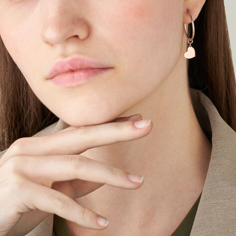 Orecchini A Cerchio Silver Collection Argento Bicolore Bianco / Rosa - Orecchini a Cerchio Donna | Stroili