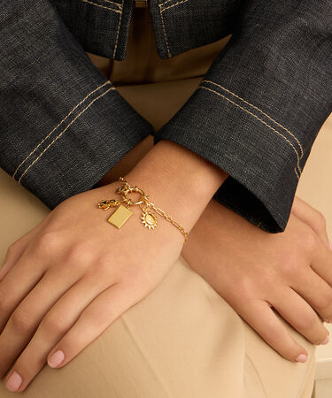 Pendente Love Beats Argento Dorato