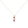 Collana Violet Ottone Rosa Cristallo