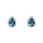Orecchini Lobo Punto Luce Amélie Oro Bianco Topazio Cubic Zirconia