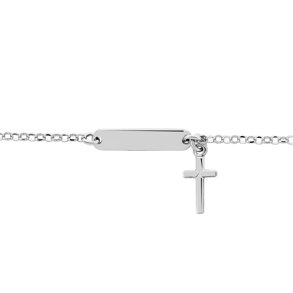 Bracciale Con Targhetta Silver Soul Argento Rodiato - Bracciali con Incisione Donna | Stroili