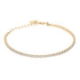 Bracciale Tennis Golden Dream Placcato Oro Giallo Cubic Zirconia