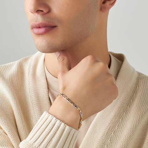 Bracciale Catena L'homme Or Oro Bicolore - Bracciali Uomo | Stroili