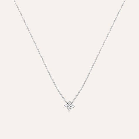 Collana Punto Luce Silver Elegance Argento Bianco Cubic Zirconia - Collane Punto Luce Donna | Stroili