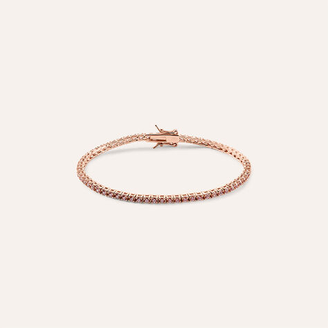 Bracciale Tennis Silver Rainbow Argento Rosa Cubic Zirconia - Bracciali Tennis Donna | Stroili