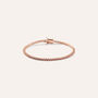 Bracciale Tennis Silver Rainbow Argento Rosa Cubic Zirconia