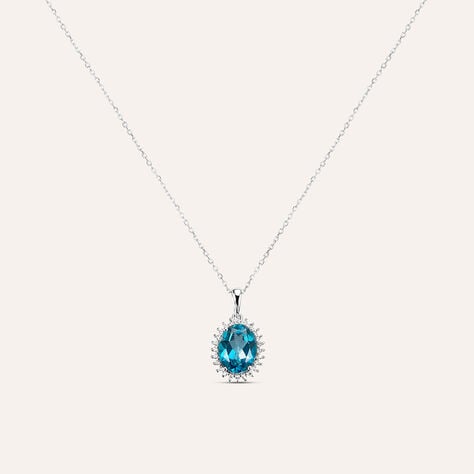 Collana Amélie Oro Bianco Topazio Cubic Zirconia - Collane Donna | Stroili
