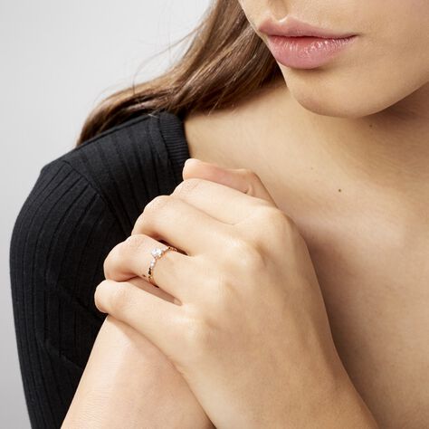 Anello Solitario Claire Oro Rosa Cubic Zirconia - Anelli con Pietre Donna | Stroili