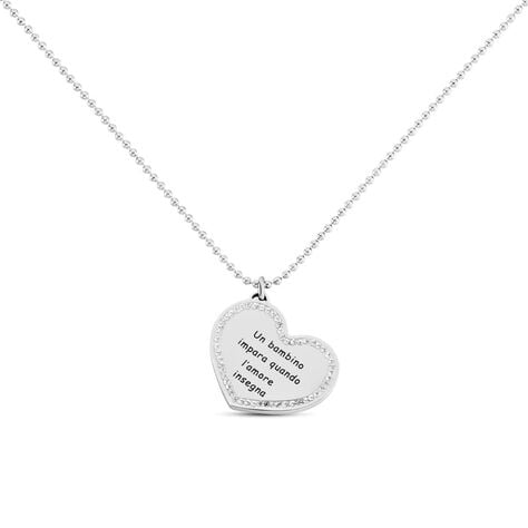 Collana Sunrise Acciaio Cristallo - Collane Donna | Stroili