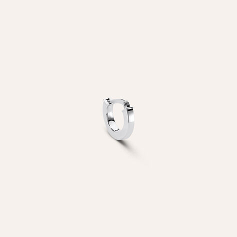 Mono Orecchino A Cerchio Toujours Oro Bianco - Mono Orecchino Unisex | Stroili
