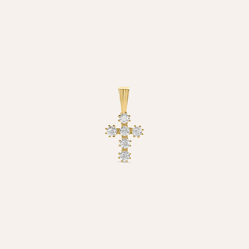 Pendente Holy Oro Giallo Cubic Zirconia