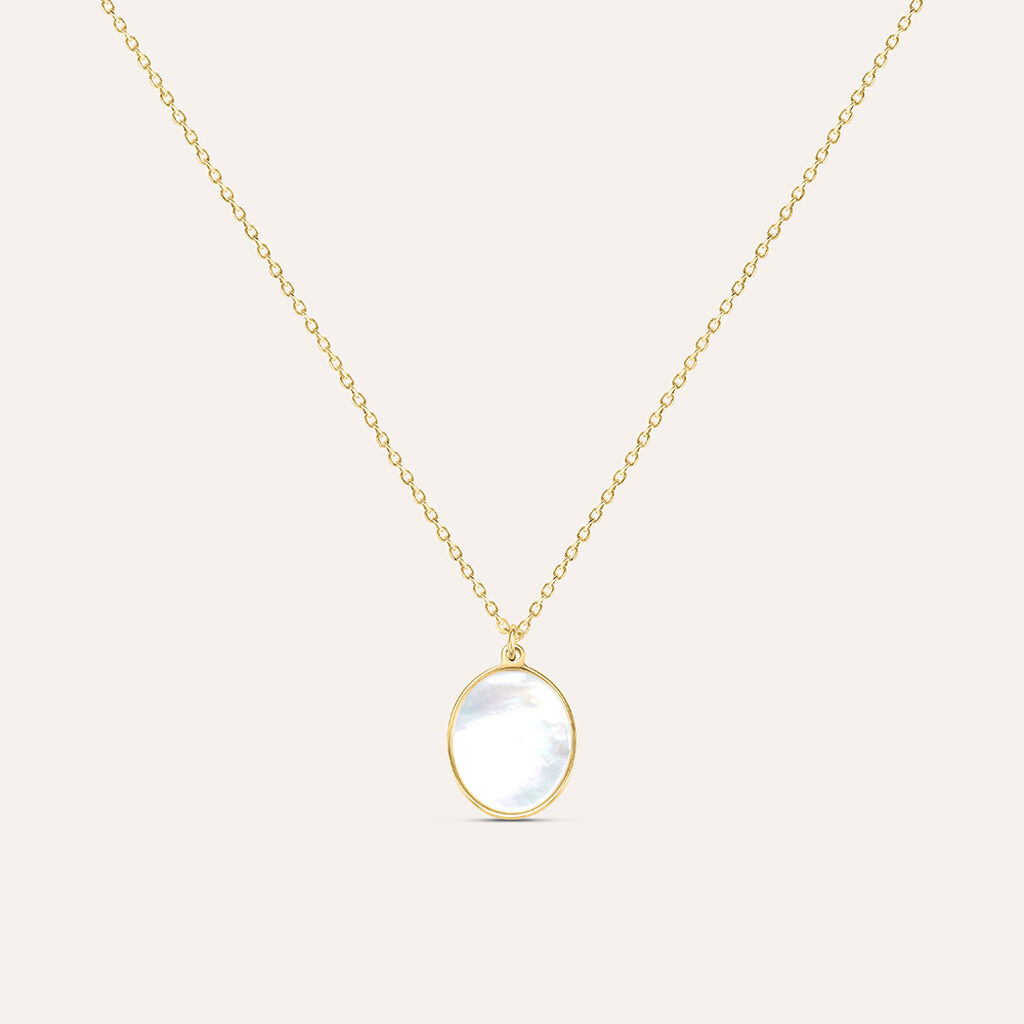 Collana Beverly Oro Giallo Madreperla