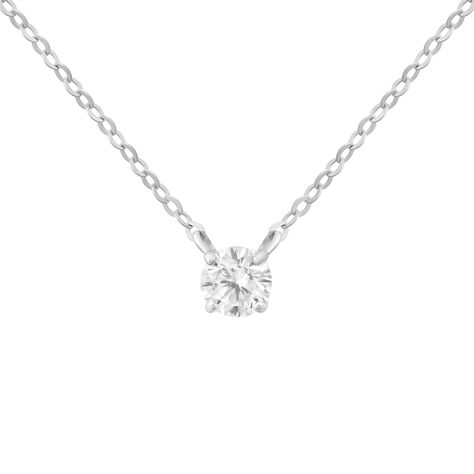 Collana Punto Luce Claire Oro Bianco Cubic Zirconia - Collane Punto Luce Donna | Stroili