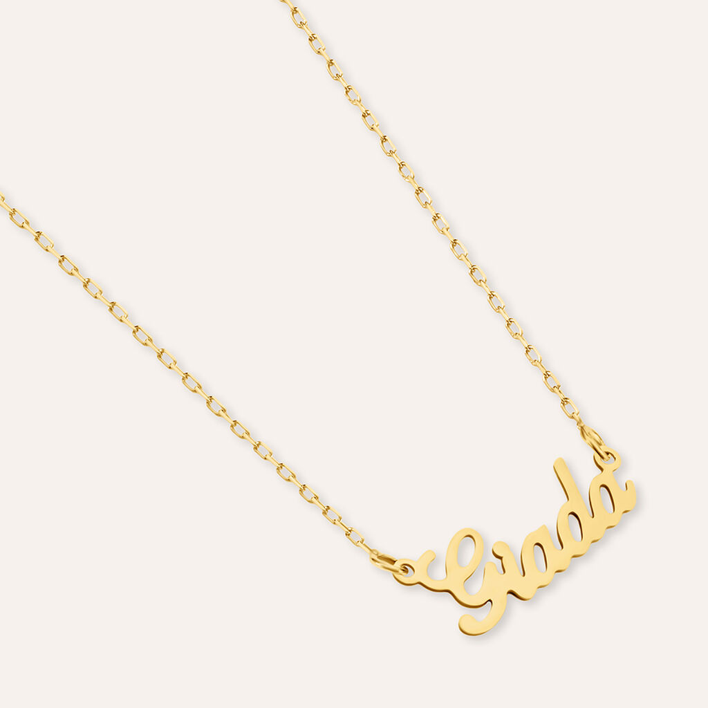 Collana Giada Gold Names Oro Giallo