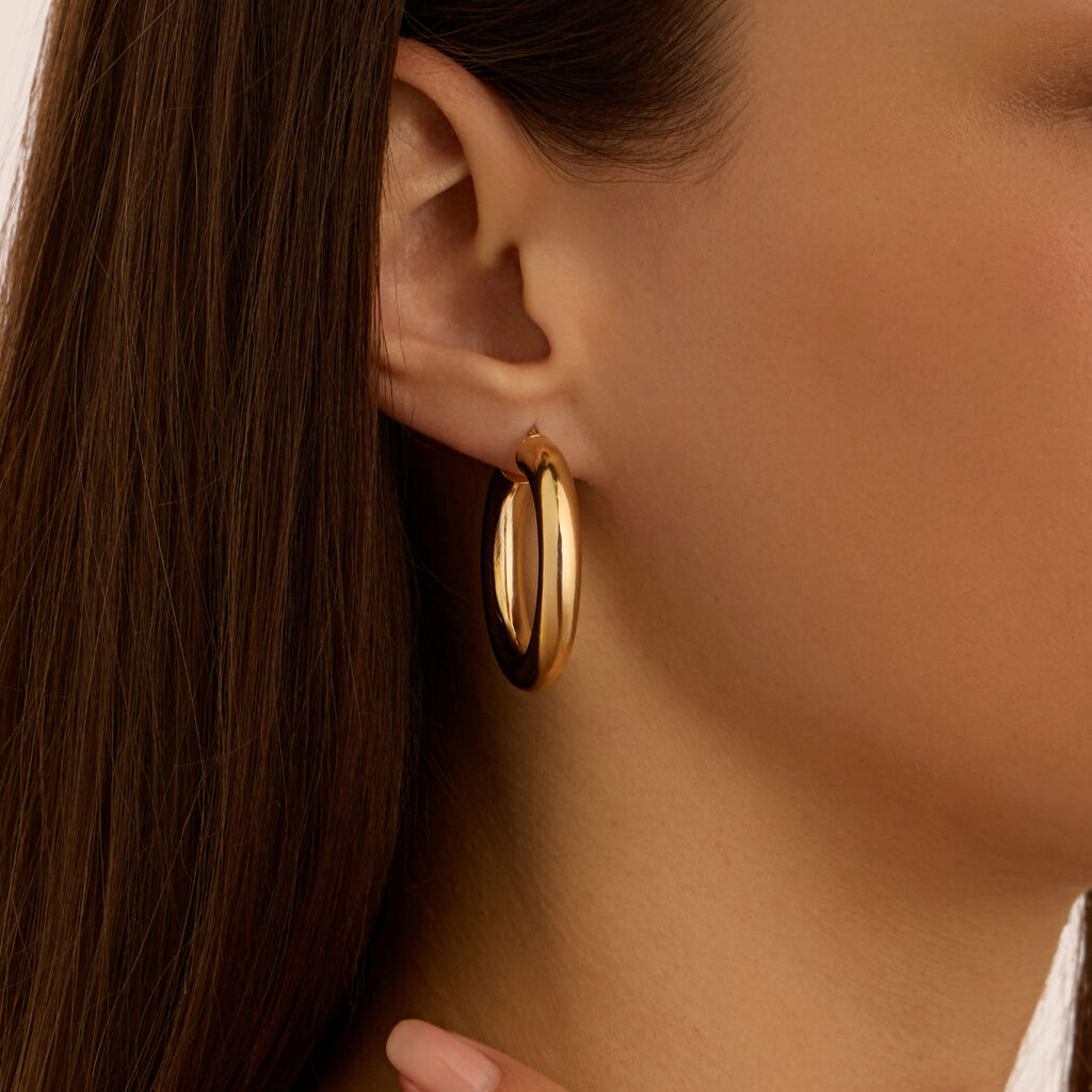 Orecchini A Cerchio Toujours Oro Giallo - Orecchini a Cerchio Donna | Stroili