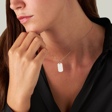 Pendente Poème Oro Bianco - Ciondoli con Incisione Donna | Stroili