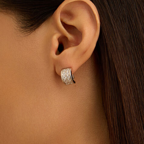 Orecchini Lobo Silver Shine Argento Rodiato Cubic Zirconia - Orecchini a Lobo Donna | Stroili