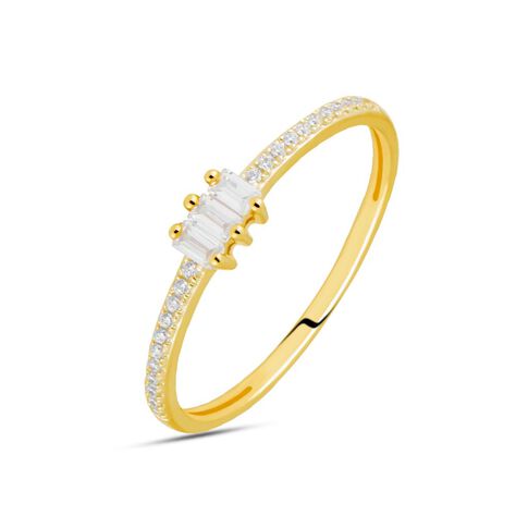 Anello Fantasia Claire Oro Giallo Cubic Zirconia - Anelli con Pietre Donna | Stroili
