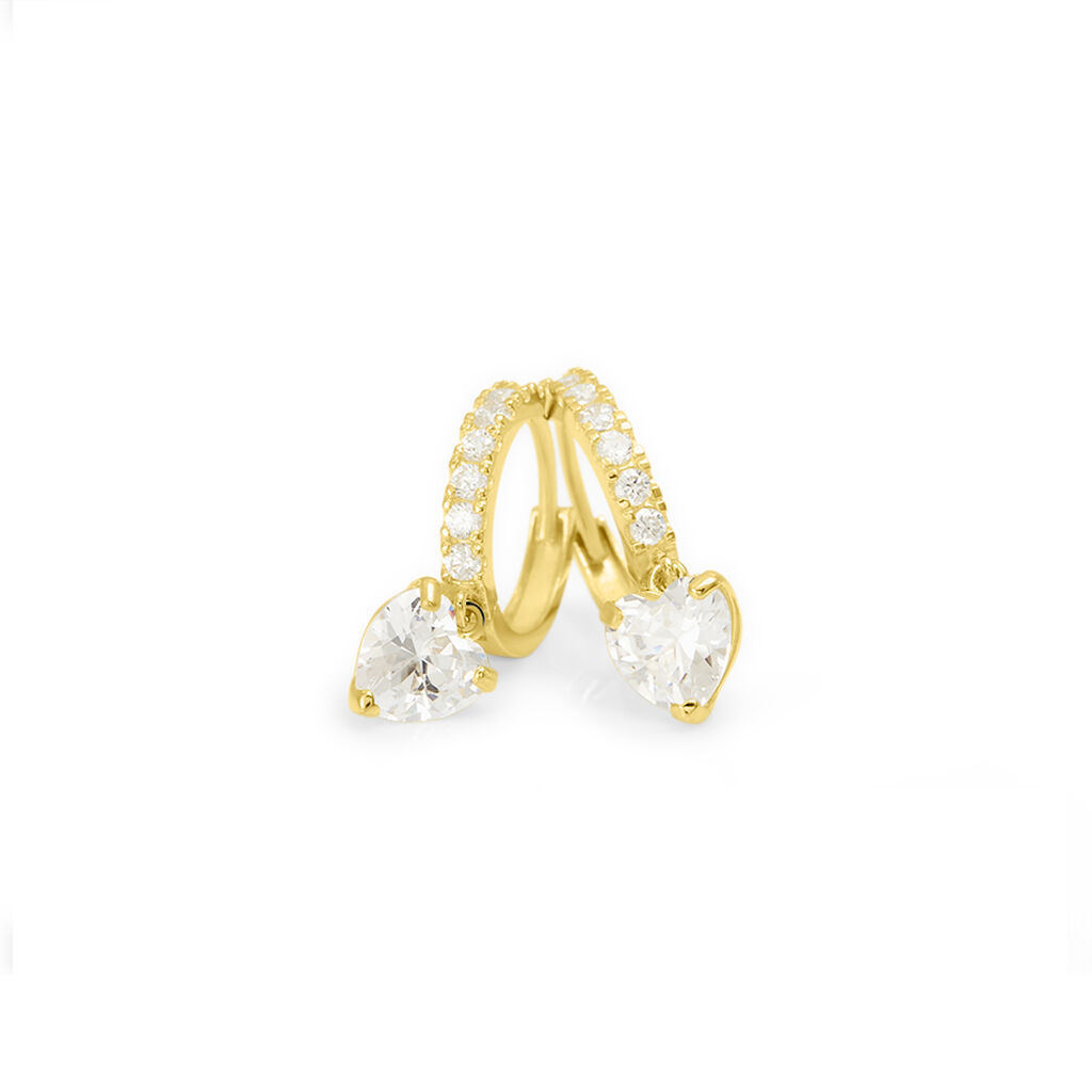 Orecchini A Cerchio Toujours Oro Giallo Cubic Zirconia - Orecchini a Cerchio Donna | Stroili