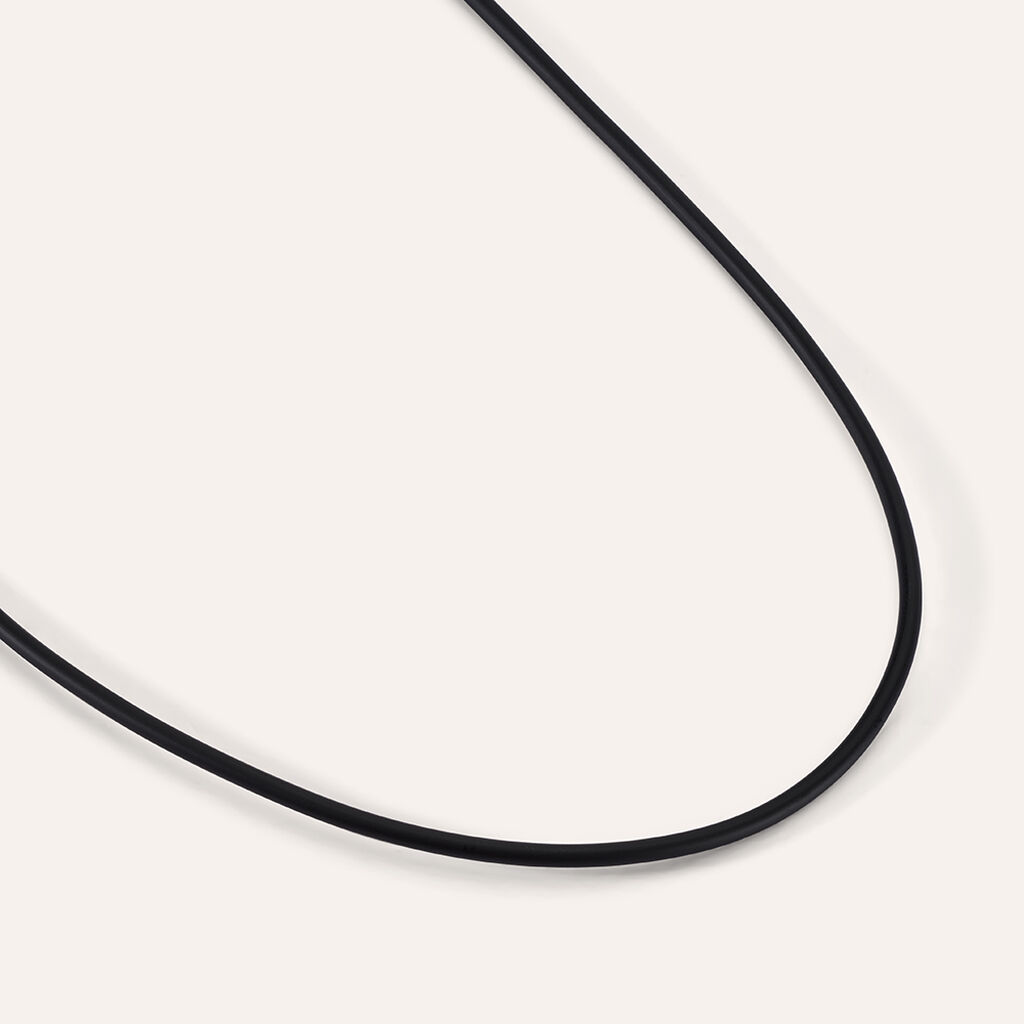 Collana Gentleman Argento Rodiato