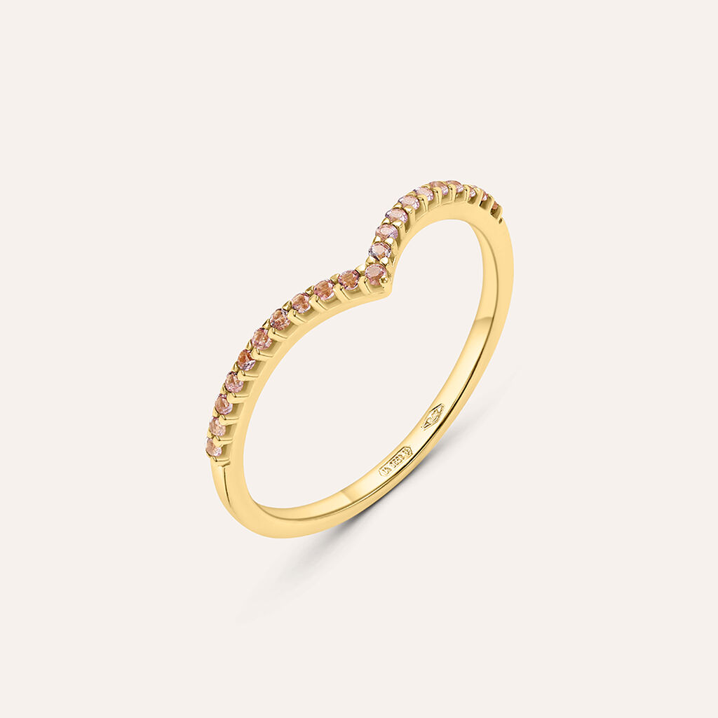 Anello Fantasia Claire Oro Giallo Cubic Zirconia