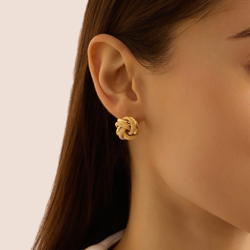 Orecchini Lobo Gold Essence Oro Giallo