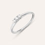 Anello Trilogy Grace Oro Bianco Diamante