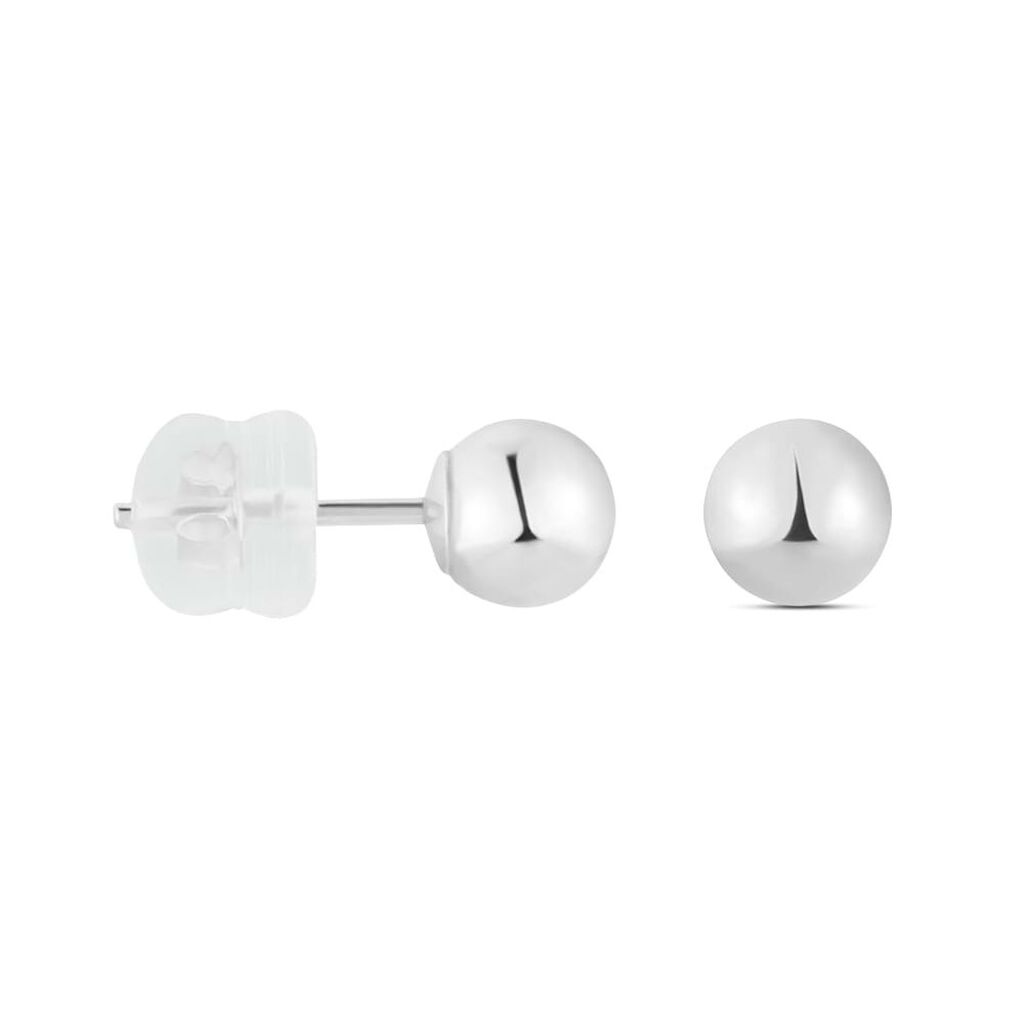 Orecchini Lobo Bon Ton Oro Bianco - Orecchini a Lobo Donna | Stroili