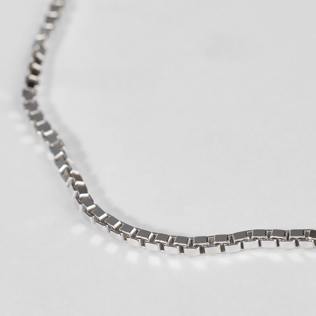 Catenina Gentleman Argento Rodiato