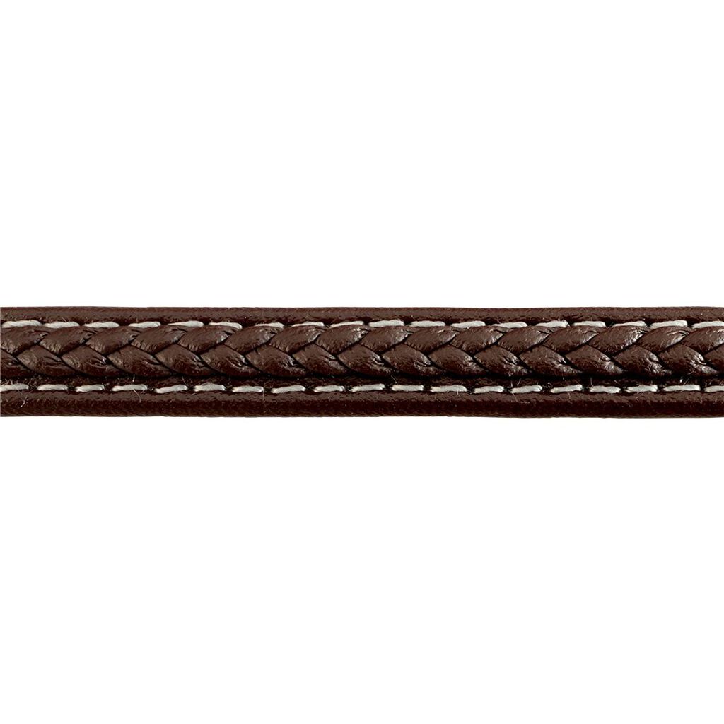 Bracciale in acciaio e pelle - Bracciali Uomo | Stroili